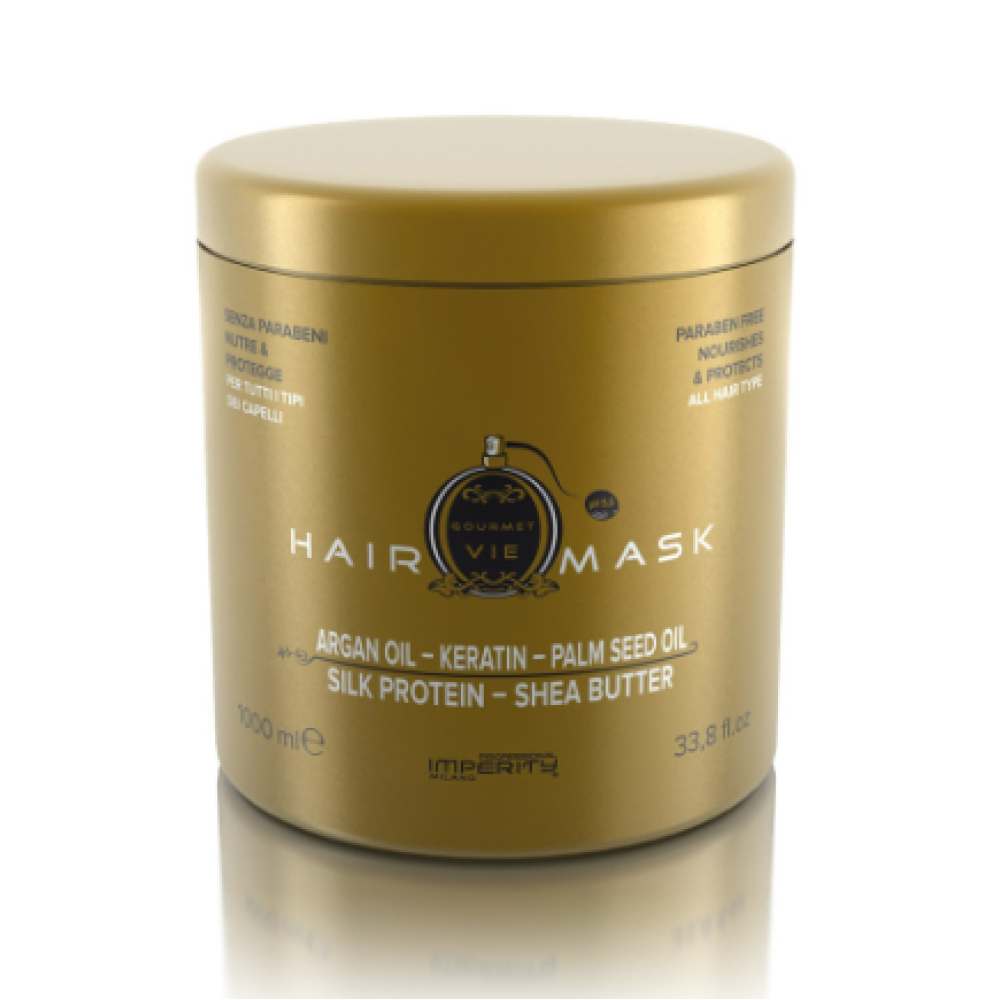 IMPERITY Gourmet Vie Mask - Juuksemask arganõli ja keratiiniga, 1000 ml (BRL6587)