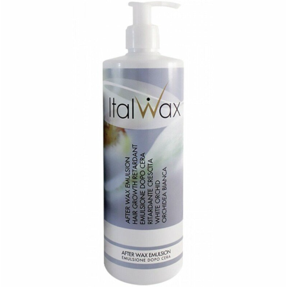 Italwax After Wax Emulsion Hair Growth Retardant White Orchid – vahatamisejärgne emulsioon karvakasvu aeglustamiseks valge orhideega, 500 ml (orchidemulsion)