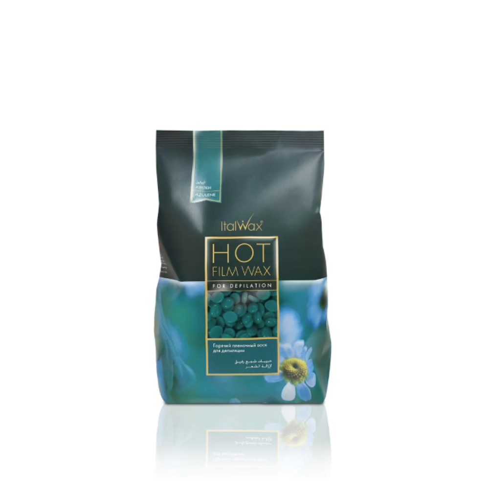 ItalWax Hot Film Wax AZULENE - Läbipaistev filmivaha AZULENE, 500gr. (02-0503)