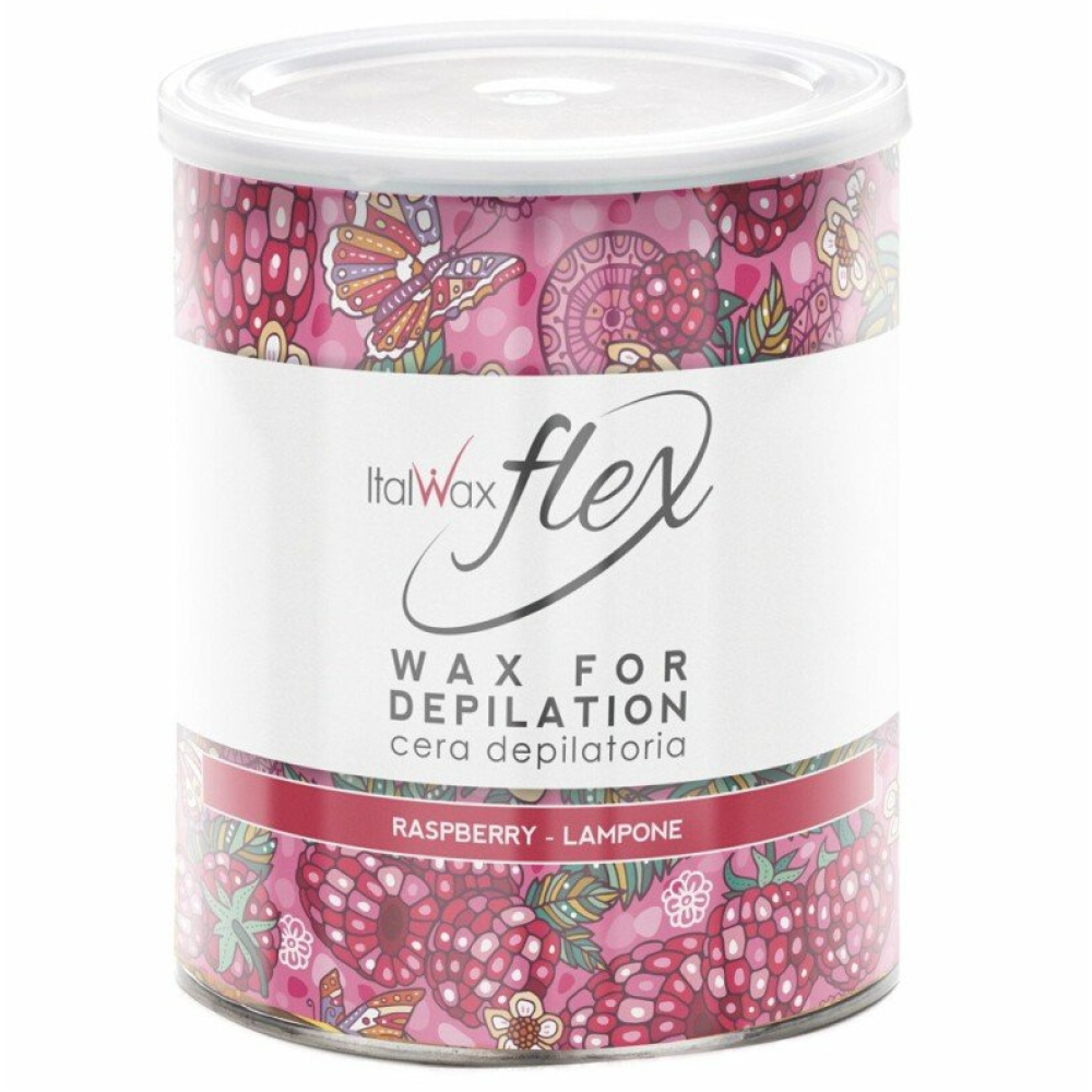 ItalWax Flex Raspberry wax - titaanoksiidivaha vaarikaaroomiga, 800 ml (02-1933)