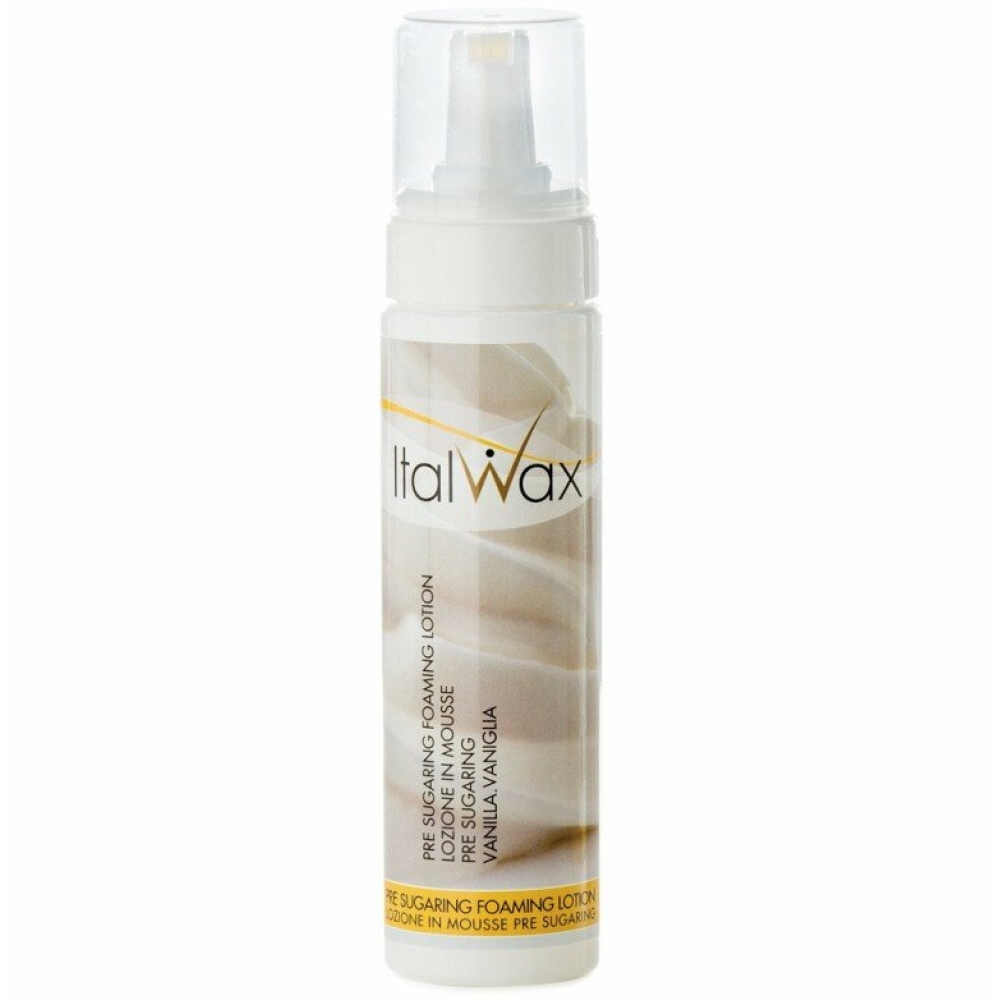 ItalWax Pre Sugaring Vahulotion Vanilla — vahune Vanilla-losjoon enne suhkrudepilatsiooni (CPSF200)