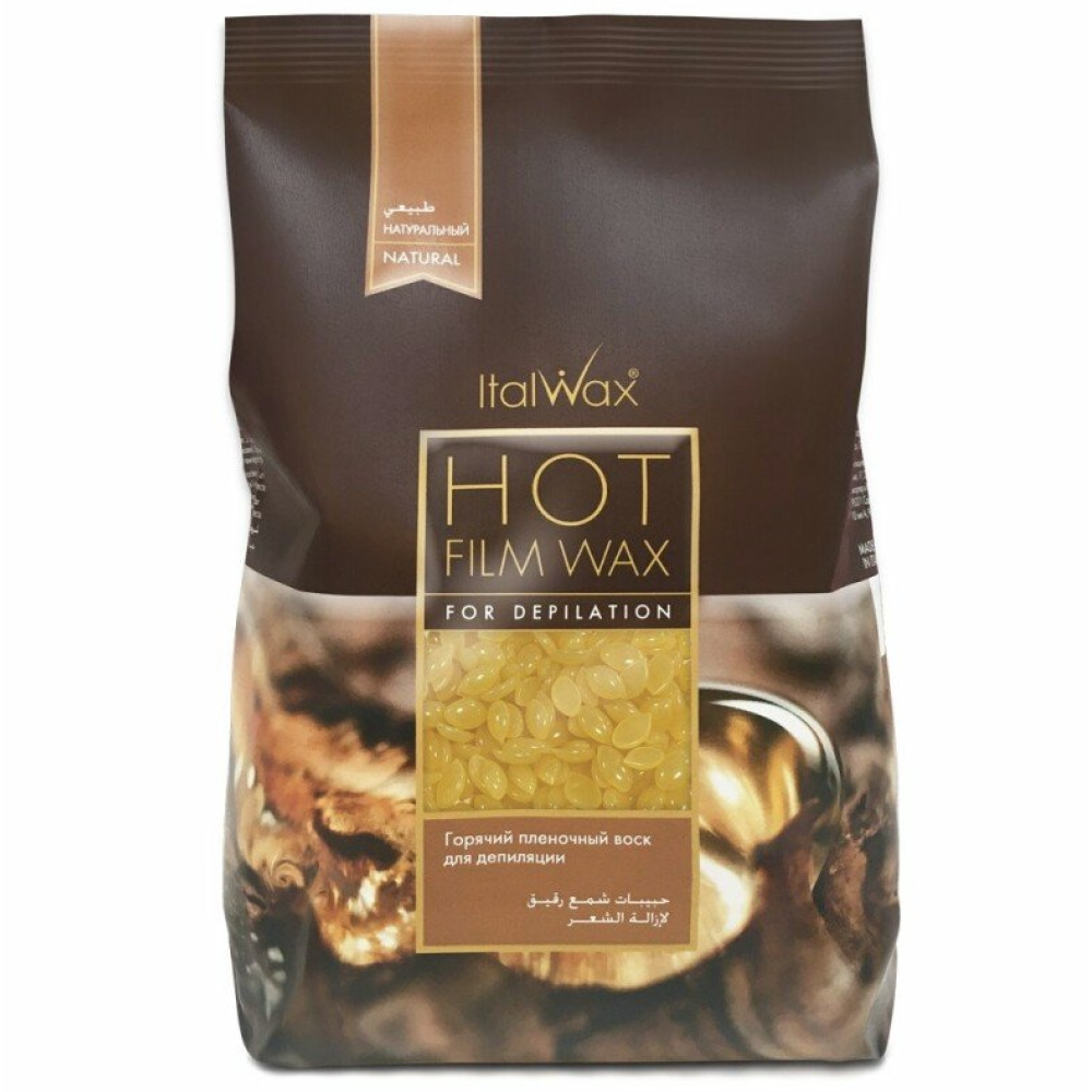 ItalWax Hot Film Wax NATURAL – läbipaistev kilevaha NATURAL, 1000 g (BRL63102)