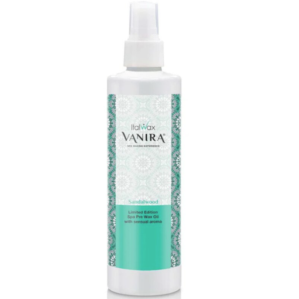 ItalWax VANIRA Pre Wax Sandal Wood Oil — depilatsioonieelne sandlipuuõli, 250 ml (nirvanaoil)