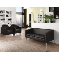 LUCKY BLACK WAITING-area SOFA - Kolmekohaline diivan ootealale