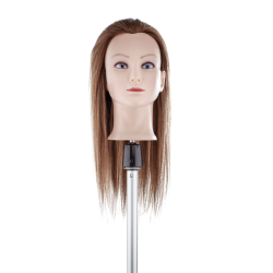 Juuksemannekeen Chloe, pruun — naturaalsed juuksed, 50 cm