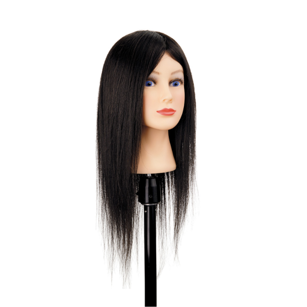 Juuksemannekeen Katya, pruun — naturaalsed juuksed, 35-40cm (401.804)