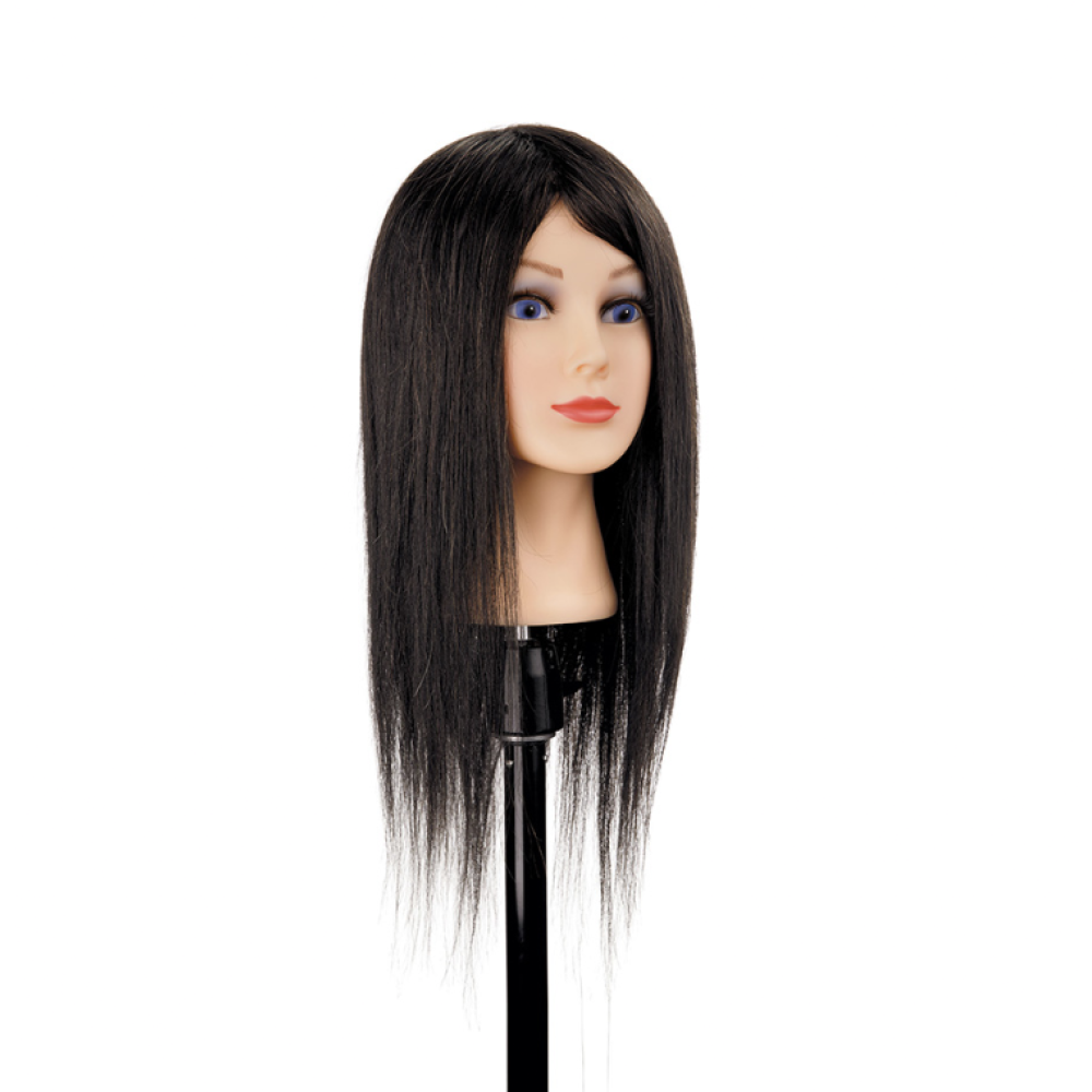 Juuksemannekeen Milana, pruun — naturaalsed juuksed, 45-50cm (401.808)