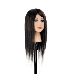 Juuksemannekeen Milana, pruun — naturaalsed juuksed, 45-50cm