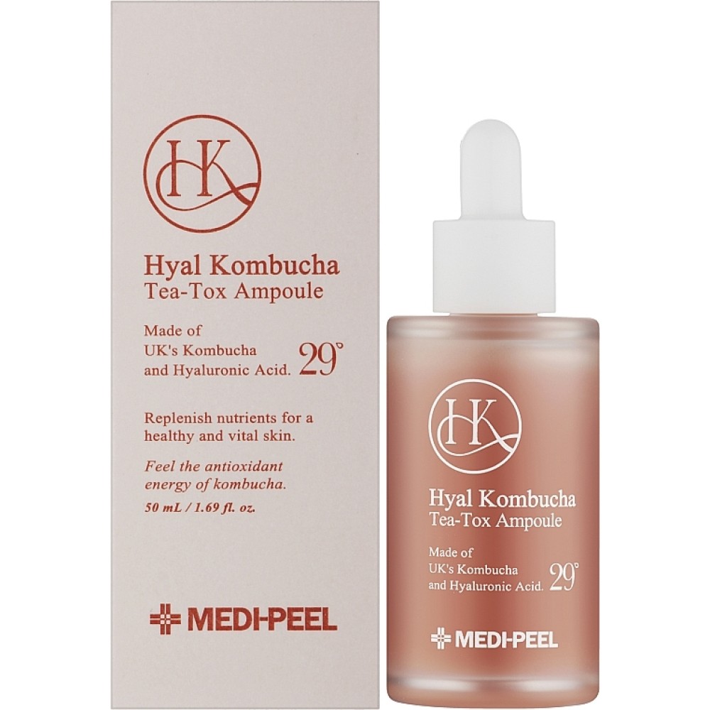 MEDI-PEEL Hyal Kombucha Tea-Tox Ampoule - Taastav ampull, 50 ml
