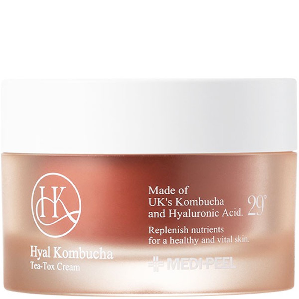 MEDI-PEEL Hyal Kombucha Tea-Tox Cream - topeltkreem 50% kombucha ja keraamidega, 50 ml