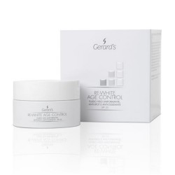 GERARD'S RE-WHITE AGE CONTROL Näofluid SPF20 – naha taastav, antioksüdantne ja pigmentlaike vähendav, 50 ml