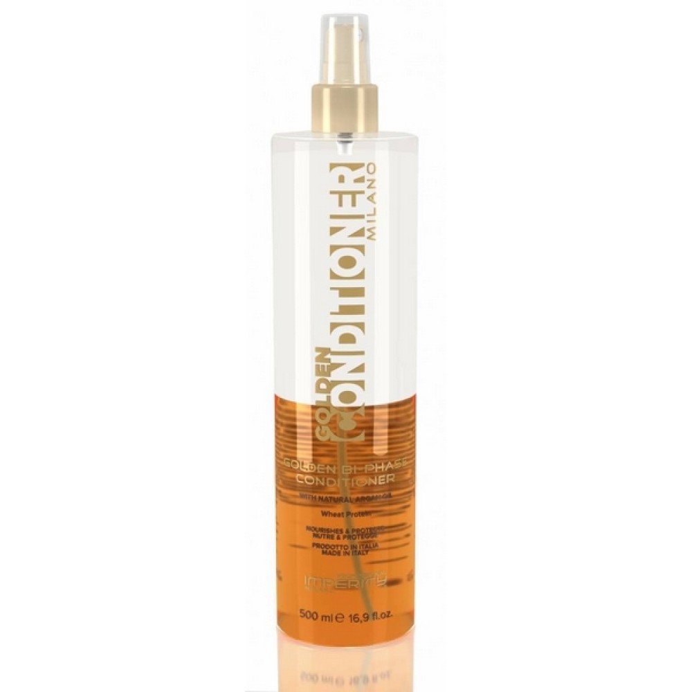 IMPERITY Milano GOLDEN Bi-Phase Conditioner – loputamata kahefaasiline palsam arganiõliga, 500 ml (BRL8505)