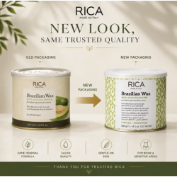 RICA Brazilian Avocado Wax - Brasiilia avokaadovaha, tahke vaha, 400 ml