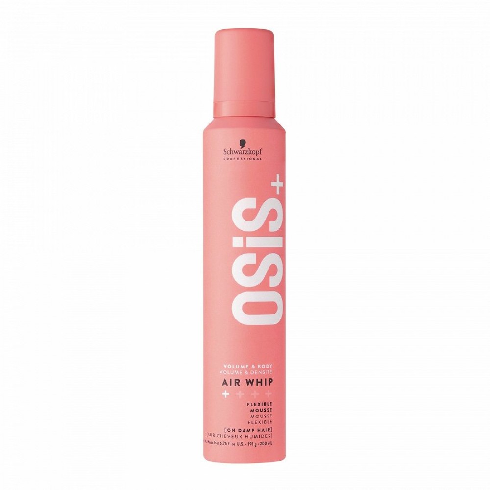 Schwarzkopf Professional OSIS+ Air Whip Mousse - elastse hoidvusega juuksevaht, 200 ml (NHK4490)