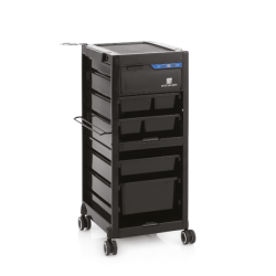 Desinfitseerimiskäru sahtli ja UVC-lambiga NEW YORK UV PRO BLACK