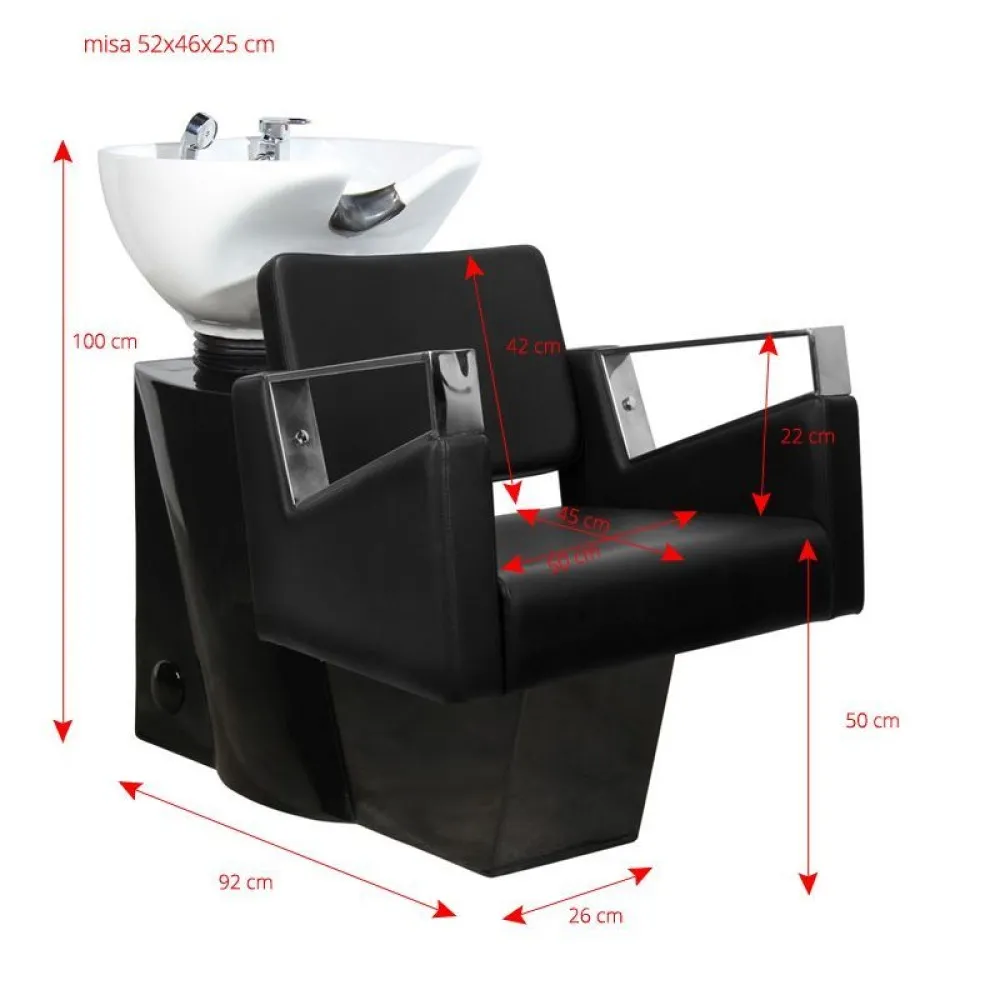 GABBIANO VILNIUS juuksuri pesuvalamu tooliga