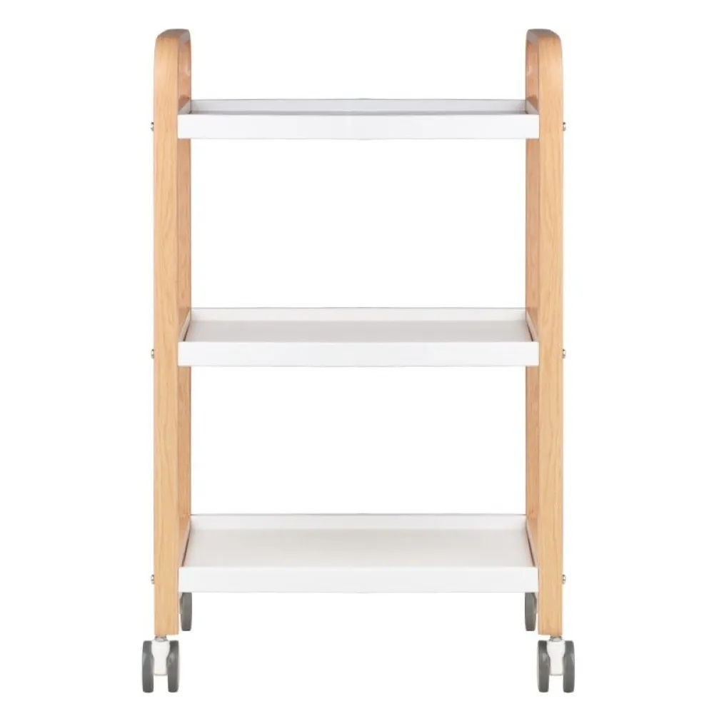 Meistri rullkäru – kosmeetikukäru HS09, puit-valge