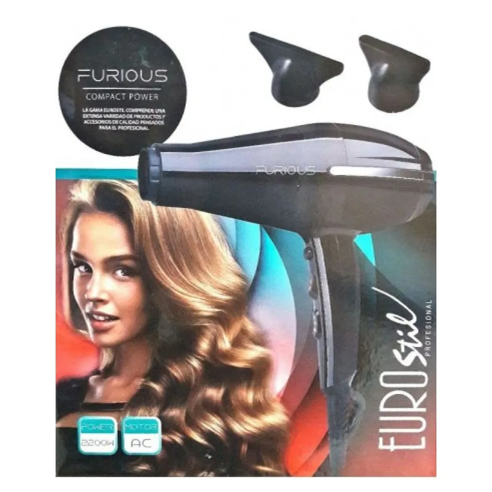 Juukseföön FURIOUS (ioonid, keraamika, turmaliin), 2200 W