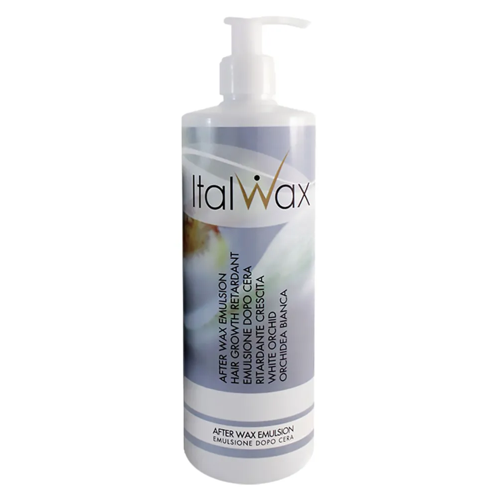 Italwax After Wax Emulsion Hair Growth Retardant White Orchid – vahatamisejärgne emulsioon karvakasvu aeglustamiseks valge orhideega, 500 ml