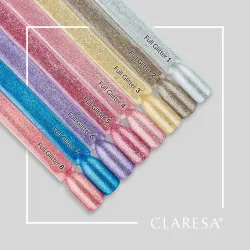 CLARESA Full Glitter 1 - geelilaadne lakk, 5 ml