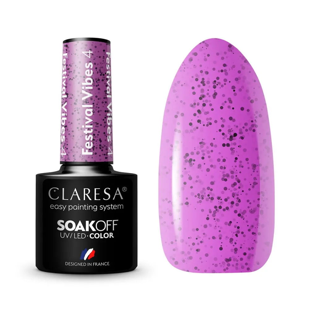 CLARESA Festival vibes 4 – geellakk, 5 ml