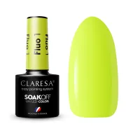 CLARESA Fluo 1 - geelilaadne küünelakk, 5 ml