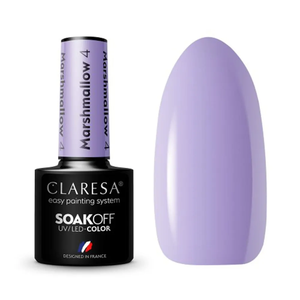 CLARESA Marshmallow 4 - geelilaadne lakk, 5 ml