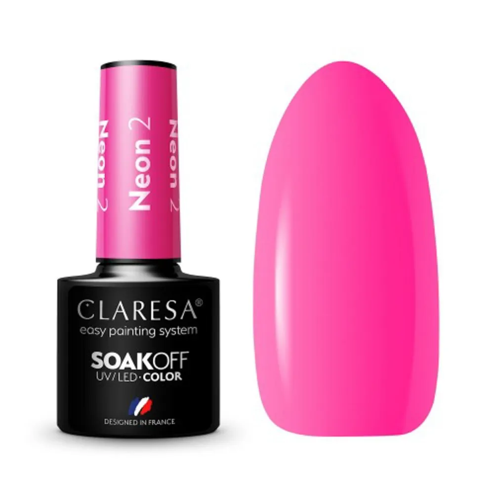 CLARESA NEON 2 - geelilaadne lakk, 5 ml