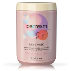 Inebrya Ice Cream Dry-T Mask – toitev juuksemask kuivadele ja kahjustatud juustele, 1000 ml