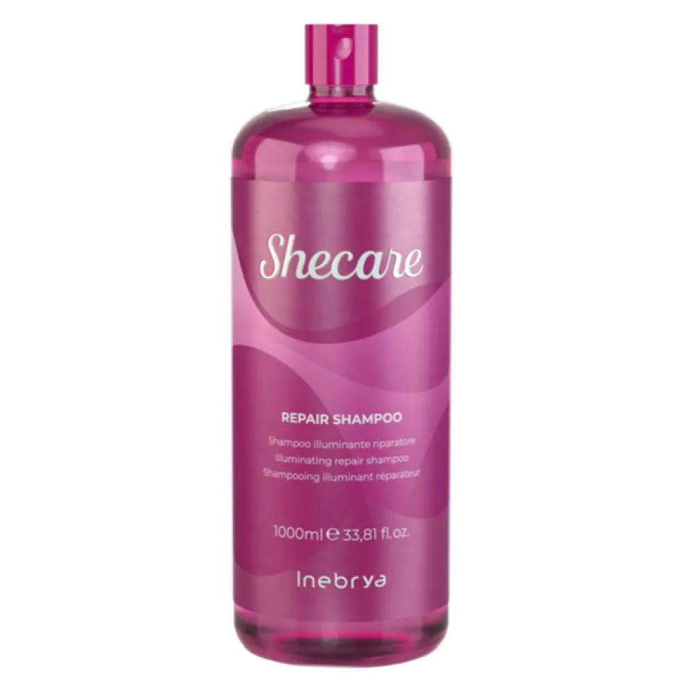 Inebrya Shecare REPAIR Shampoo - taastav juuksešampoon, 1000 ml