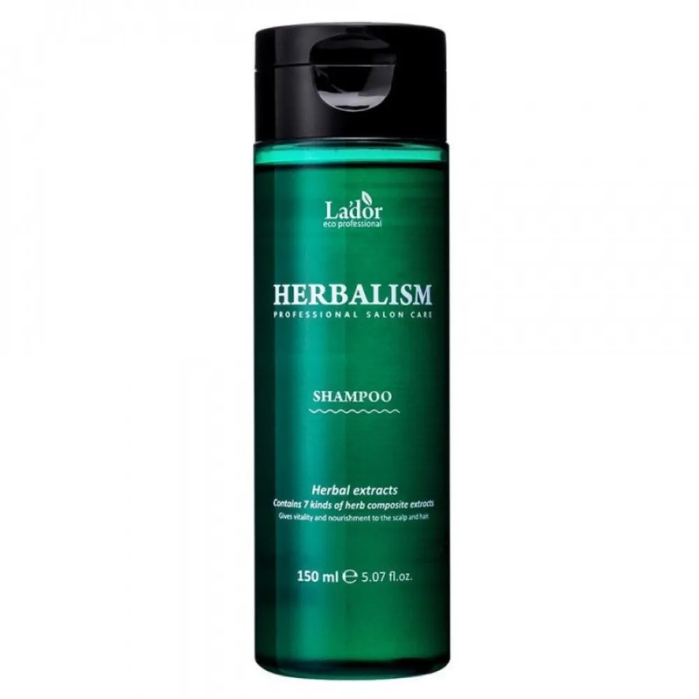 LA'DOR Herbalism Shampoo – kergelt happeline taimne šampoon aminohapetega, 150 ml