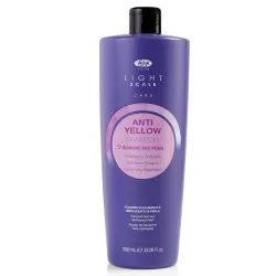 Lisap Milano Anti-yellow Light Scale Shampoo - šampoon blondidele, pleegitatud või loomulikult hallidele juustele, 1000 ml