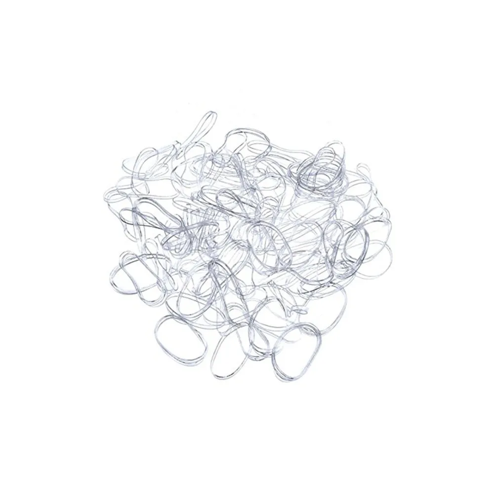 Läbipaistvad elastsed juuksekummid, 50 tk