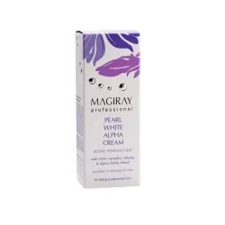 MAGIRAY PEARL WHITE ALPHA CREAM - Öökreem AHA-ga küpsele, pigmenteeritud nahale