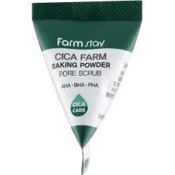 FarmStay Cica Farm Baking Powder Pore Scrub - näokoorija tsentellaekstraktiga, 7 ml