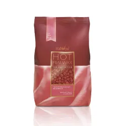 ItalWax Hot Film Wax ROSE – Läbipaistev kilevaha ROOS, 1000 g