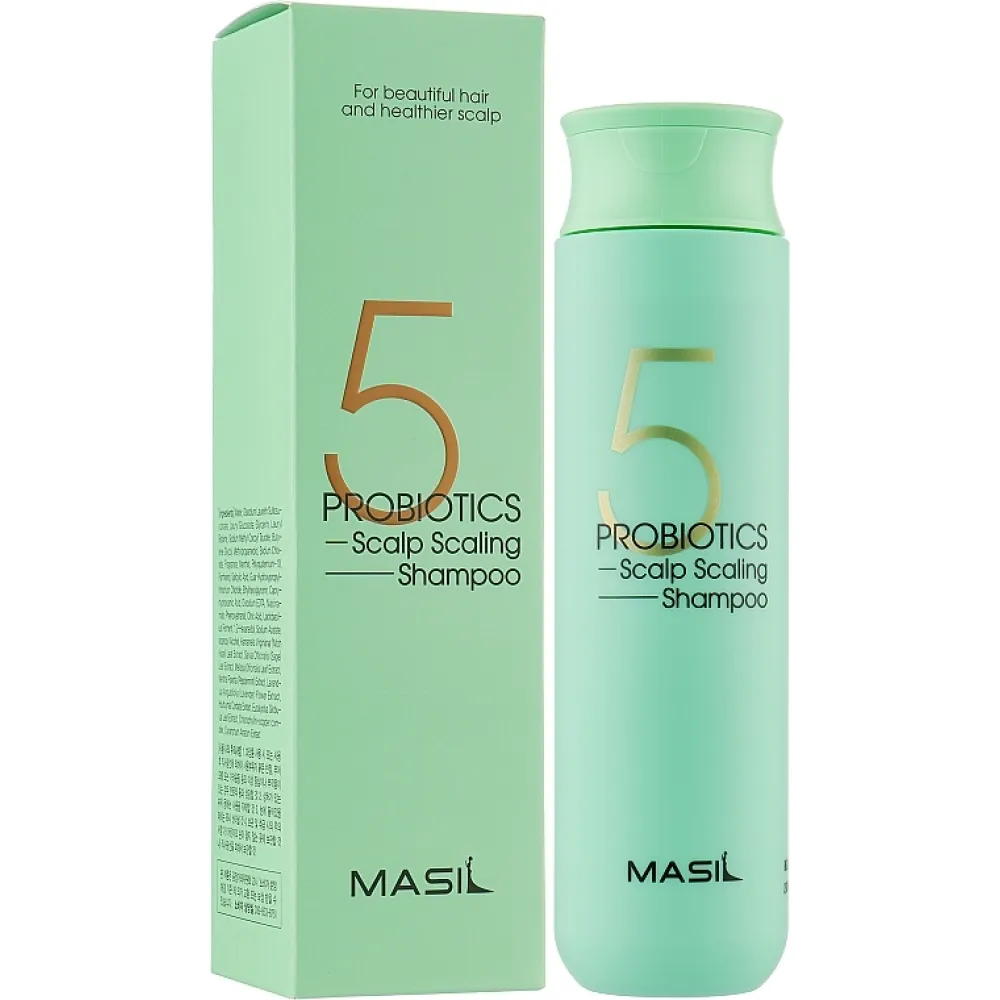 MASIL 5 Probiotics Scalp Scaling Shampoo — peanaha sügavpuhastav šampoon probiootikumidega, 300 ml