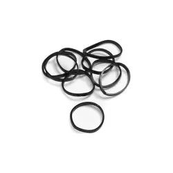 Juuksekummid, elastsed, mustad, 50 tk