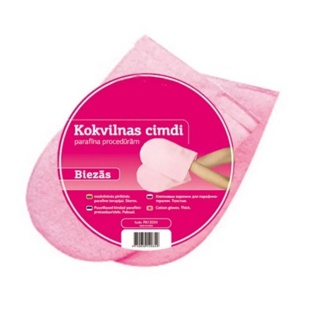 Puuvillased kindad parafiinravi protseduurideks, 1 paar