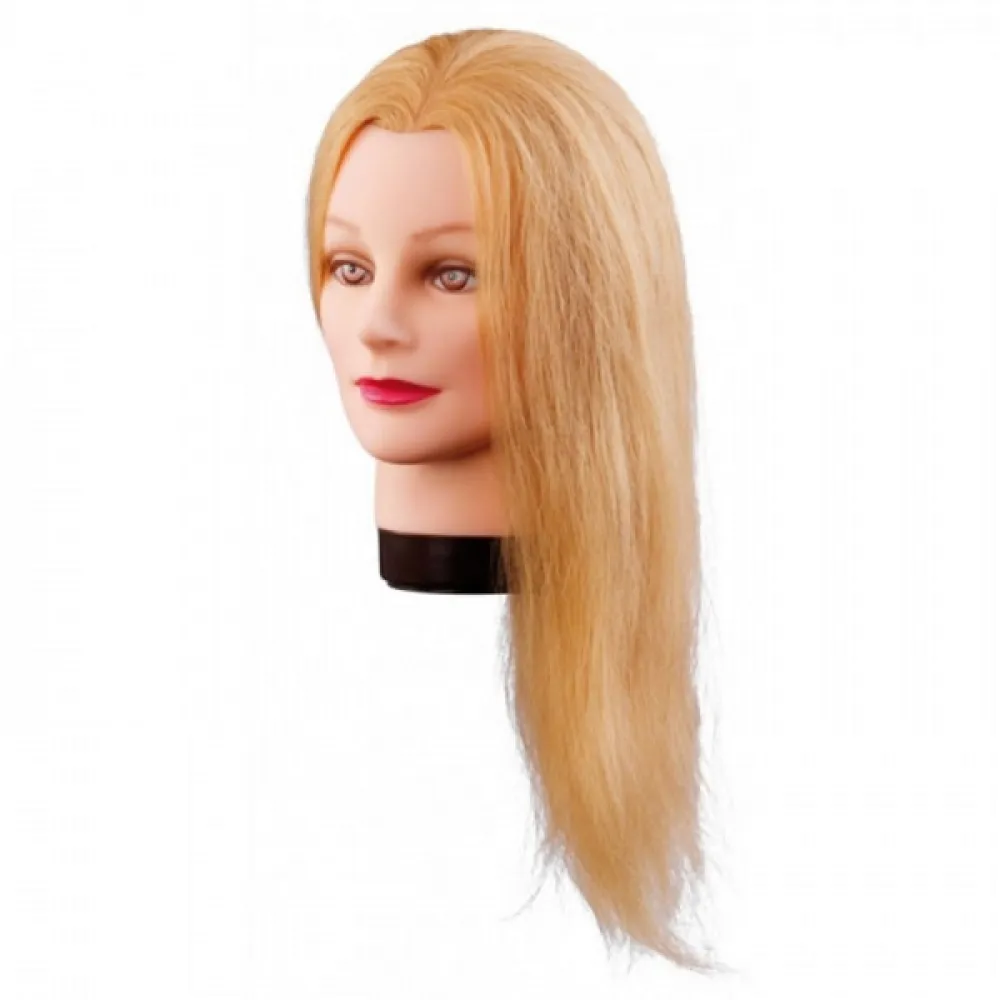 Mannekiinipea/mannekeen Lilly, blond, naturaalse juustega, 40 cm