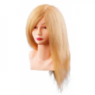 Mannekeeni pea/mannekeen Louisa, blond, loomulike juustega, 40 cm