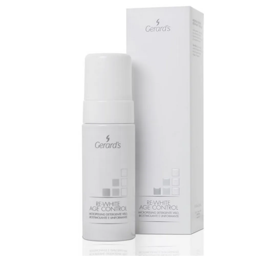 GERARD'S RE-WHITE AGE CONTROL Face Micropeeling - puhastav, biostimuleeriv, naha tooni ühtlustav ja silendav mikropiiling, 160 ml