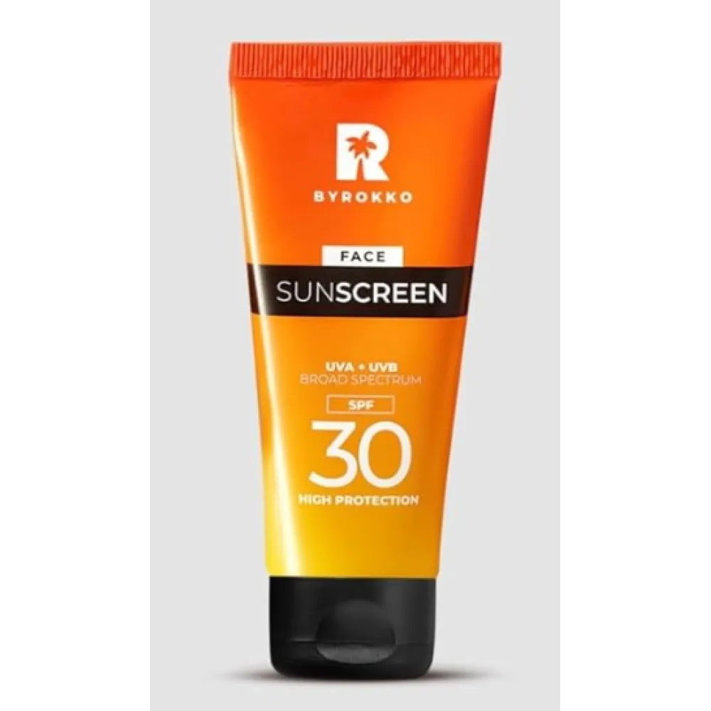 BYROKKO Face Sunscreen SPF 30 - päikesekaitsekreem näole, 50 ml