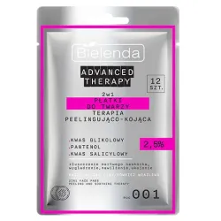 Bielenda Advanced Therapy 2in1 kooriv ja rahustav näopadi, 12 tk