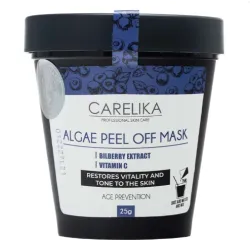 CARELIKA Algea Peel Off Mask Bilberry - kilemask tundlikule nahale kuperoosi sümptomitega, 25 g