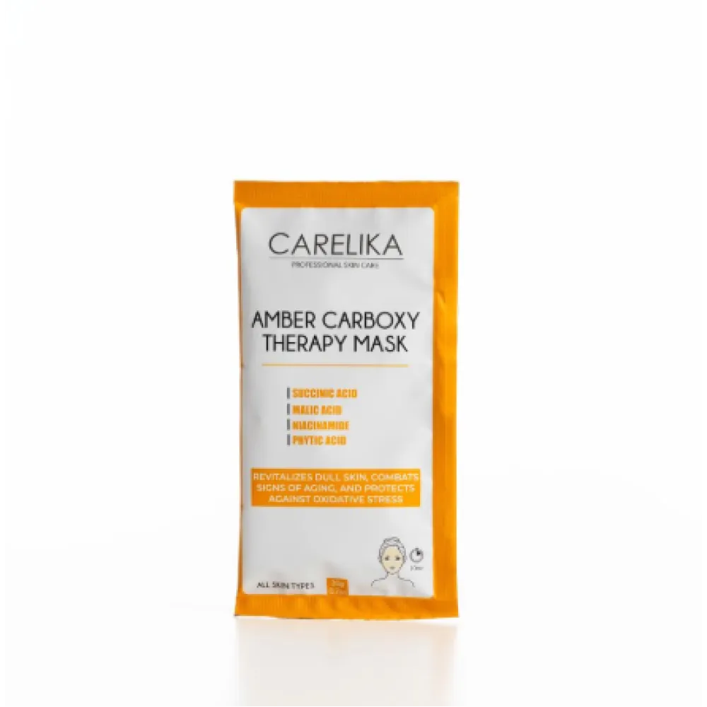 CARELIKA Amber Carboxy Therapy Mask — karboksoteraapia mask 2% suktsiinhappega, 20 g