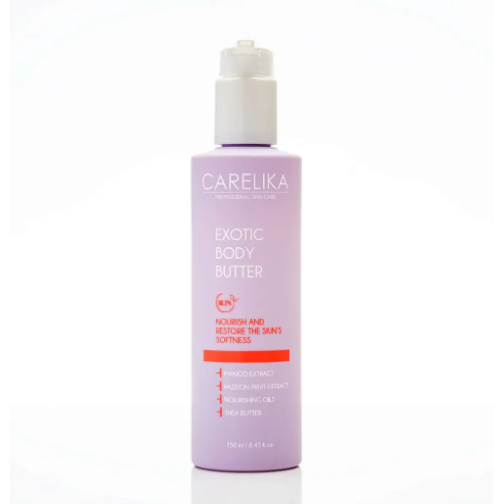 CARELIKA Exotic Body Butter — toitav kehavõi naha pehmendavate omadustega, 250 ml