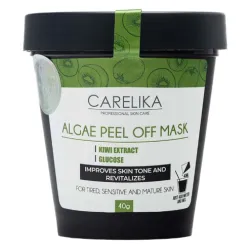 CARELIKA Algea Peel Off Mask Kiwi Extract - plastifitseeriv, taastav ja antioksüdantne näomask kiivi‑ekstraktiga, 40 g