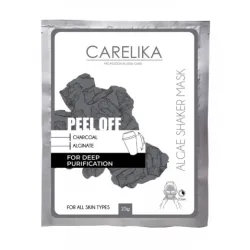 CARELIKA Shaker Peel Off Mask Charcoal - puhastav ja detoksifitseeriv aktiivsöe näomask, 20 g