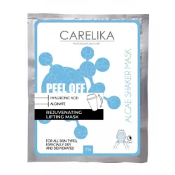 CARELIKA Shaker Peel Off Mask Hyaluronic Acid – taastav liftingumask hüaluroonhappega, 20 g